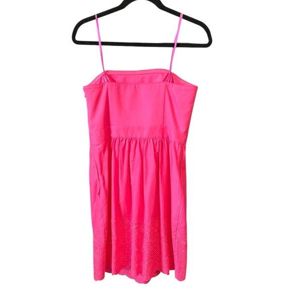 New Vineyard Vines Fish Eyelet Strapless Pink Dress - Picture 3 of 6